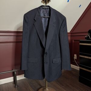 BURBERRY Herringbone Striped Pure Wool MiUSA Tailored Jacket Sport Coat